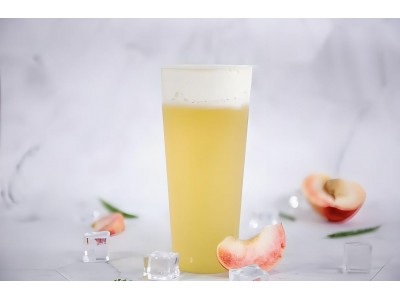 PEACH GREEN CHEESE  TEA